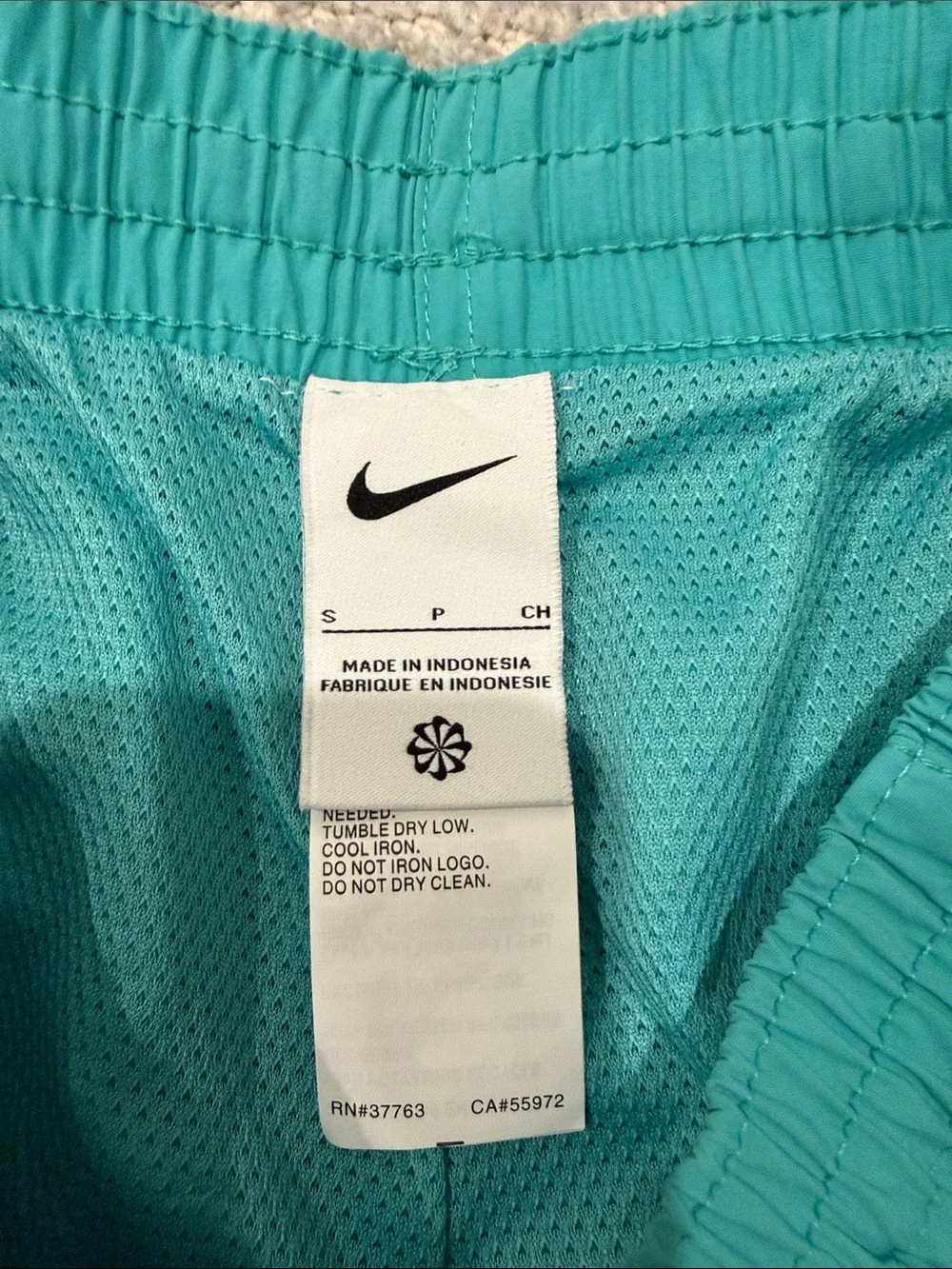 Nike Men’s Teal Swim Trunks with Drawstring